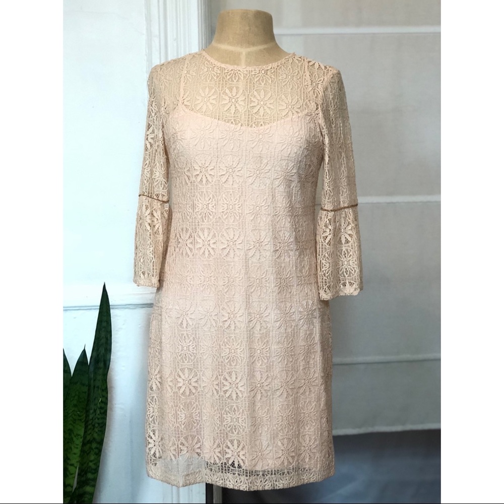 Jessica Simpson Lace Dress - Light Pink / Nude
